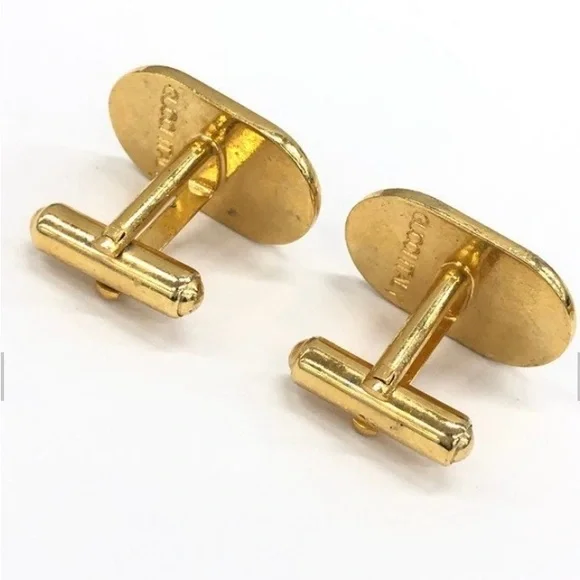 Gucci Gold and Green Cufflinks Set - Picture 5 of 9